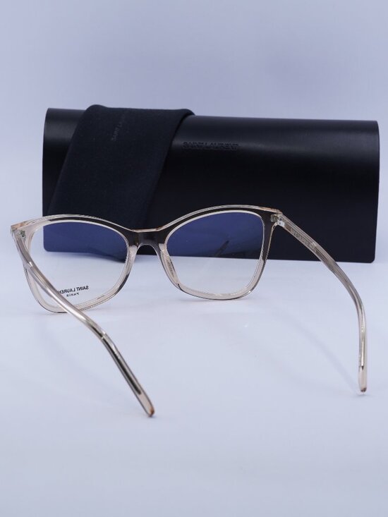 Saint Laurent SL478JERRY 004 Butterfly Eyeglasses 53mm – Transparent Peach main image 4
